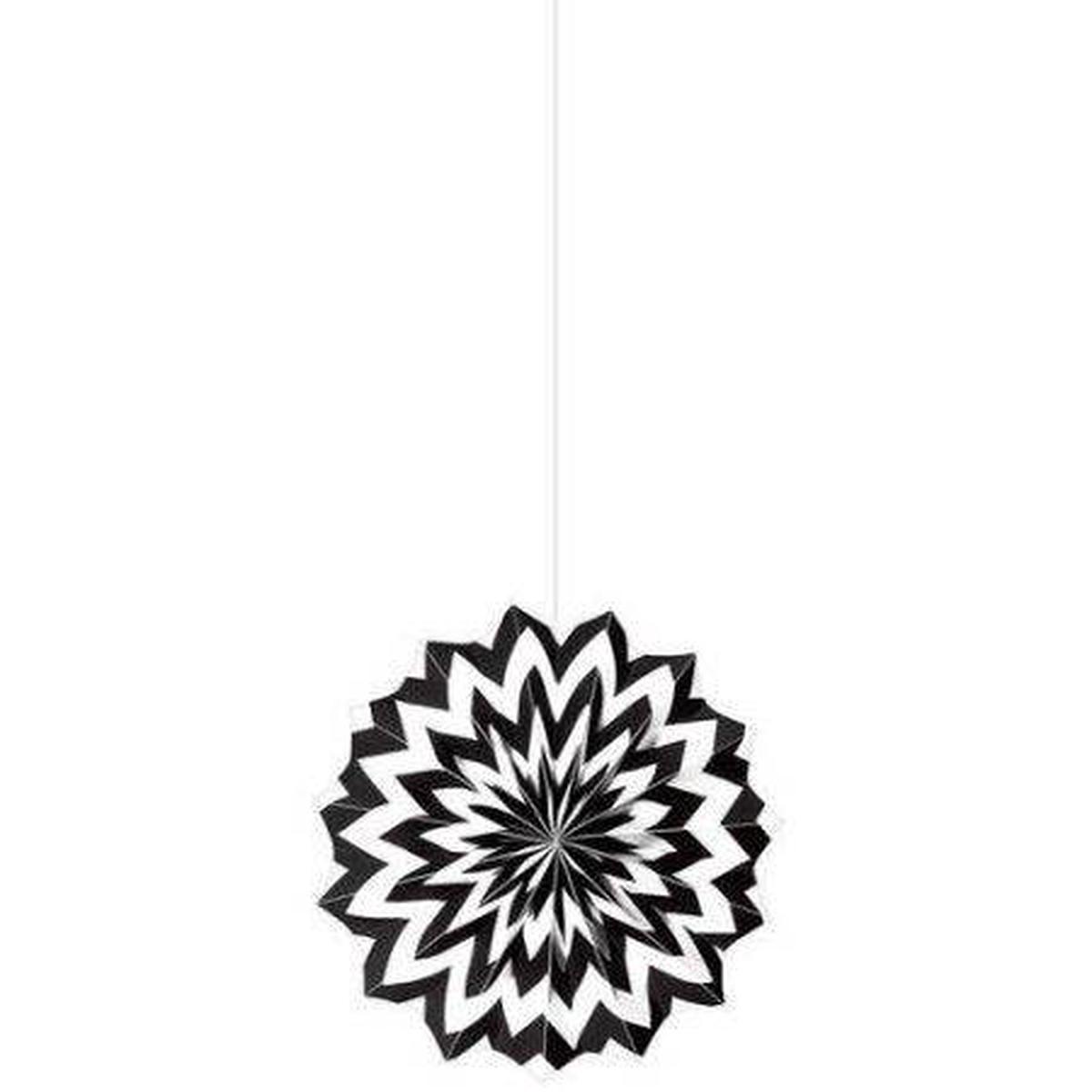8″ Black Paper Fans, 5 Count – Amscan