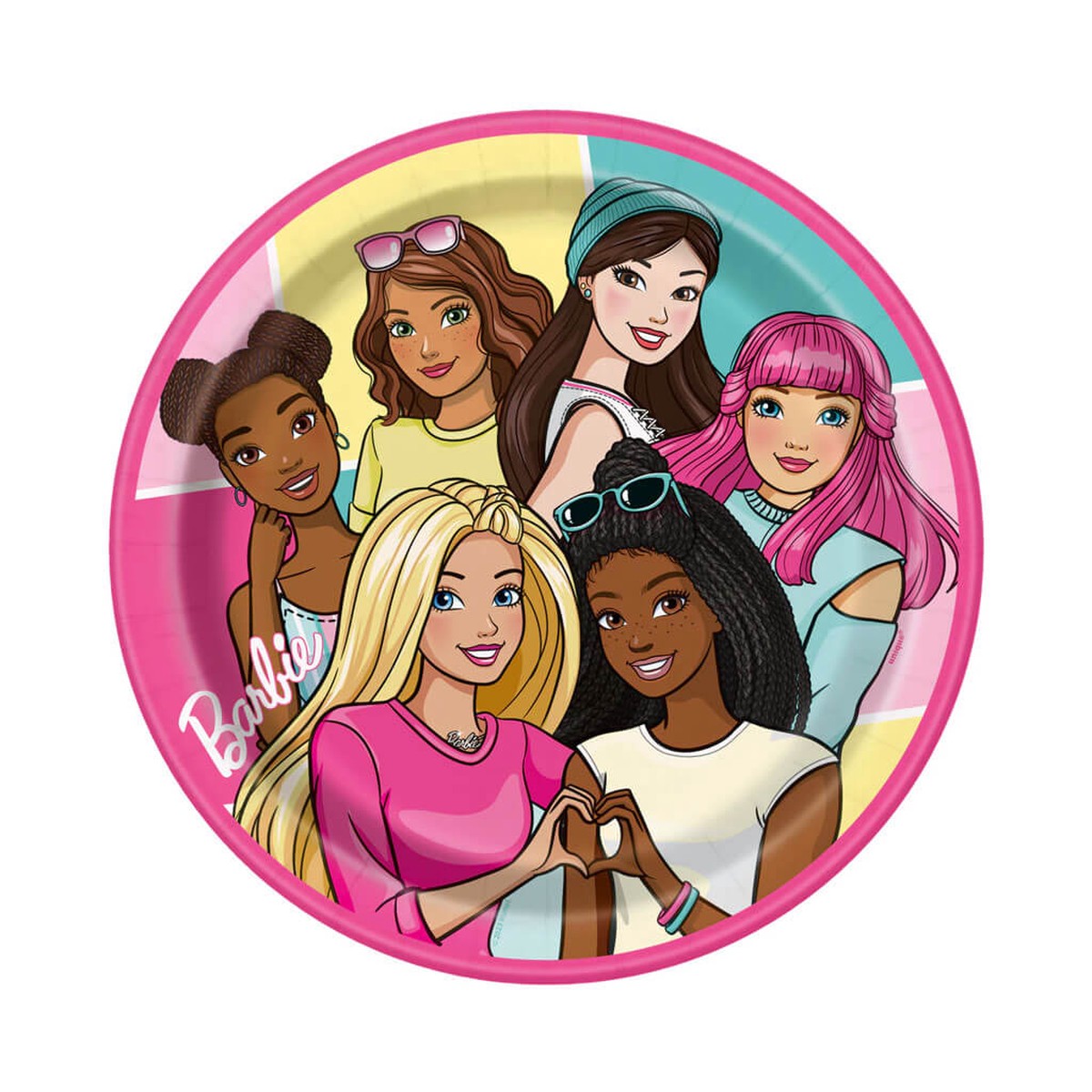 Barbie Dinner Plate 8ct 9in