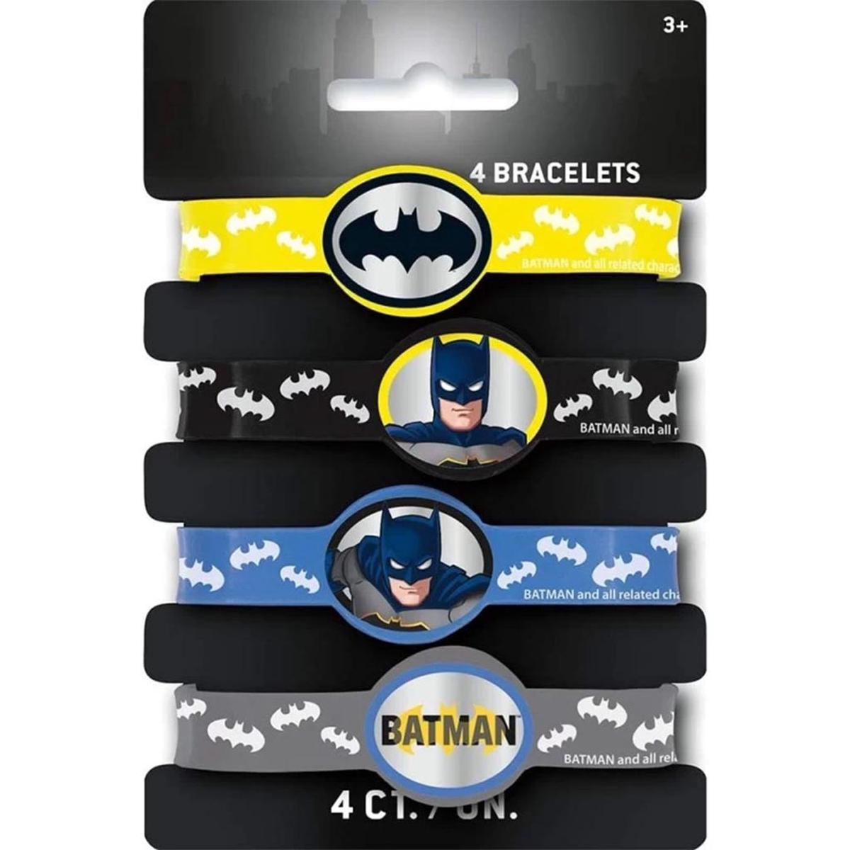 Batman Stretchy Bracelets 4ct