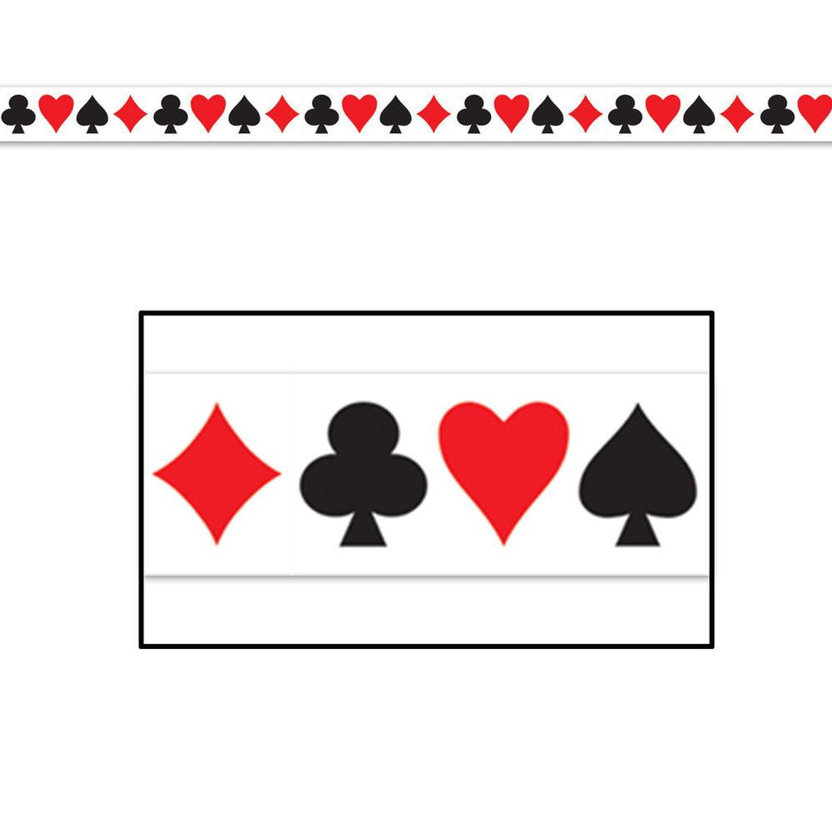 Card “Suit” Party Tape