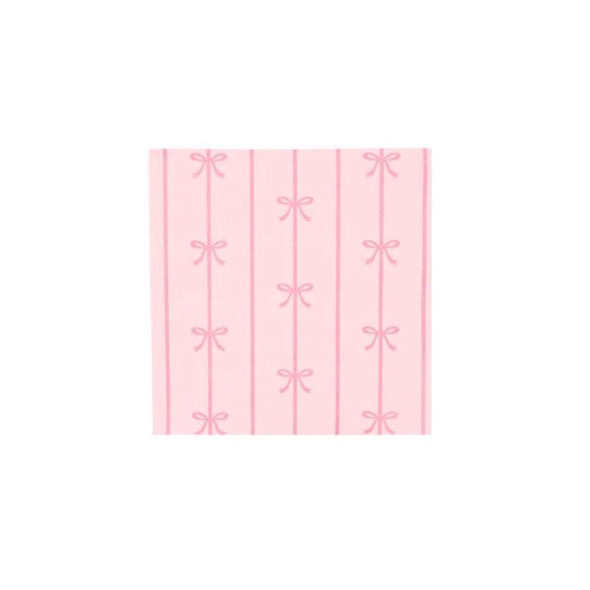 Cocktail Napkins – Petal Pink Bow