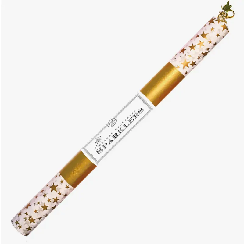 Deluxe Sparkler Gold Stars 12″