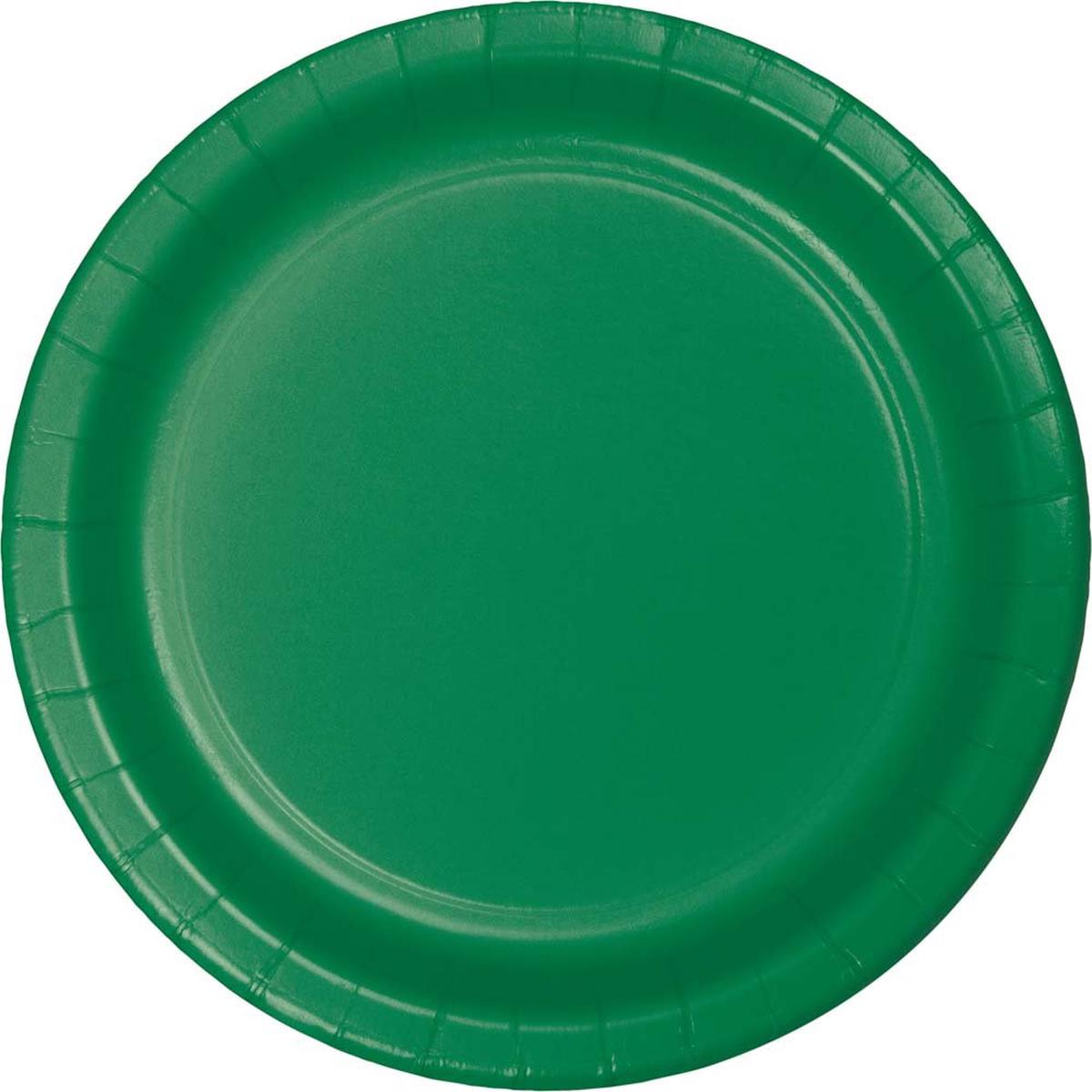 Emerald Green Paper Plates 9″ | 24ct