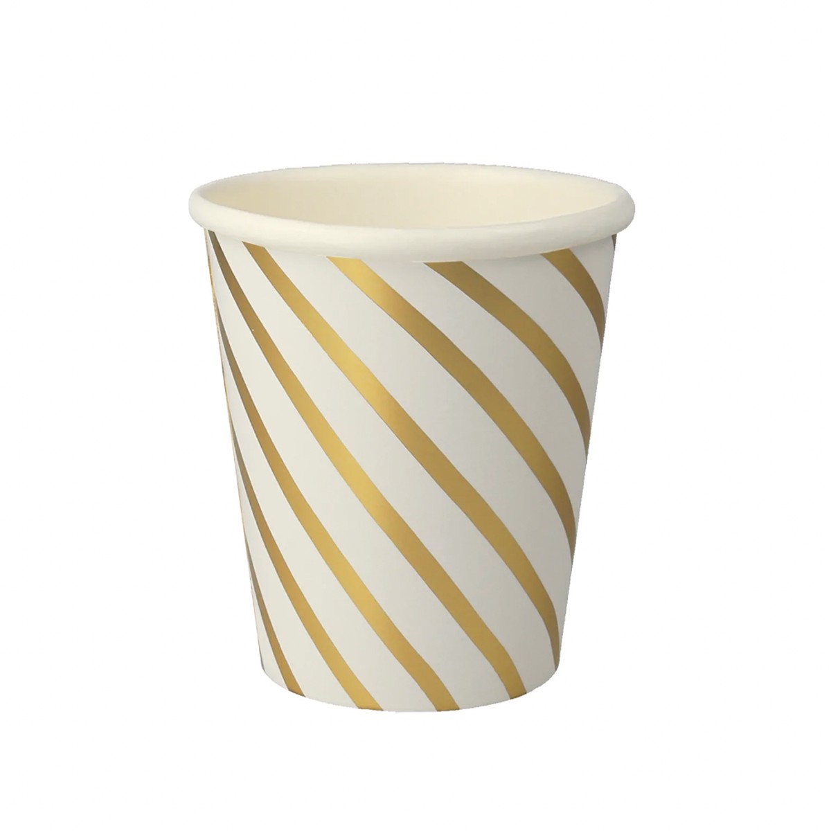 Gold Swirl Cups (8pk)