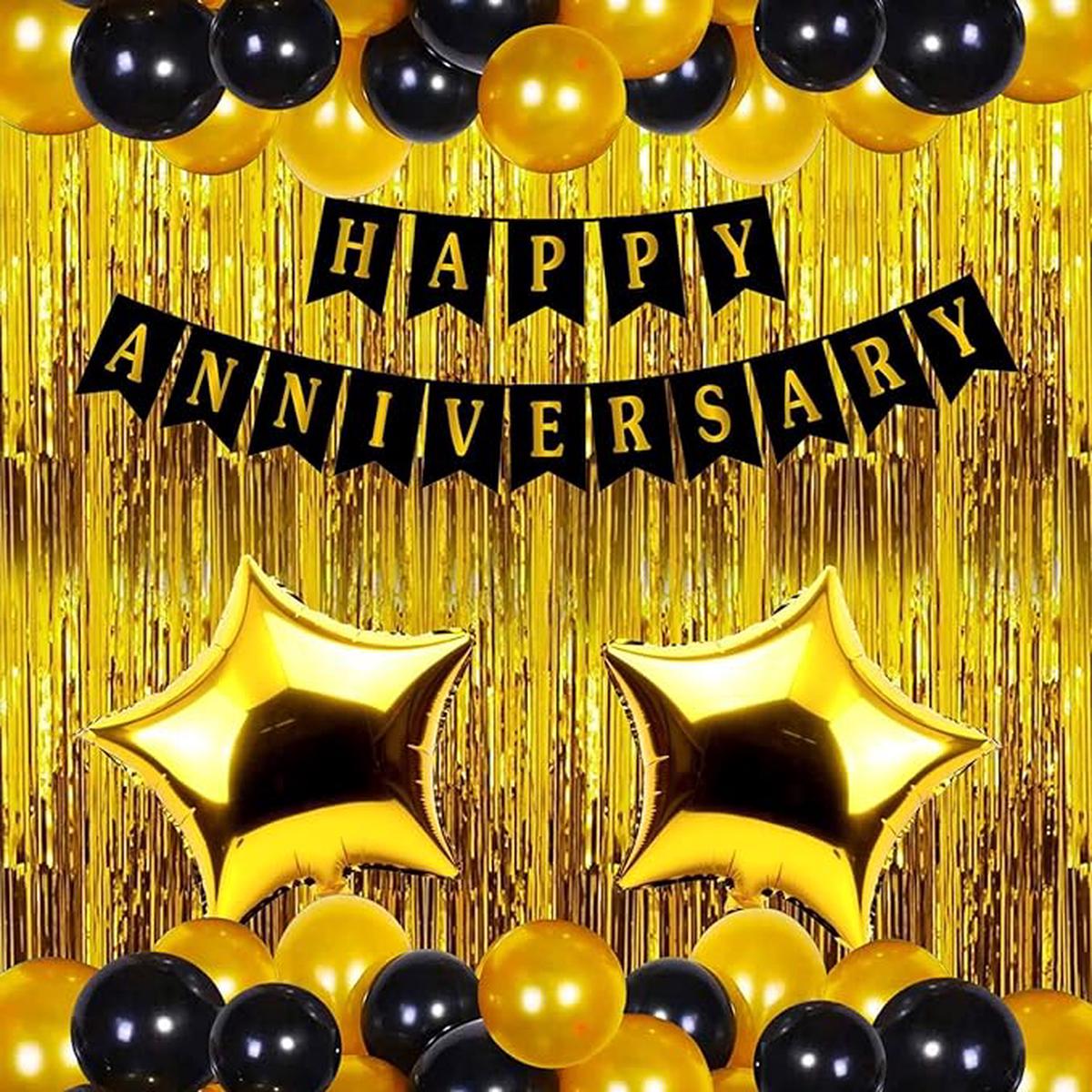 Happy Anniversary Decoration Items Kit -34Pcs