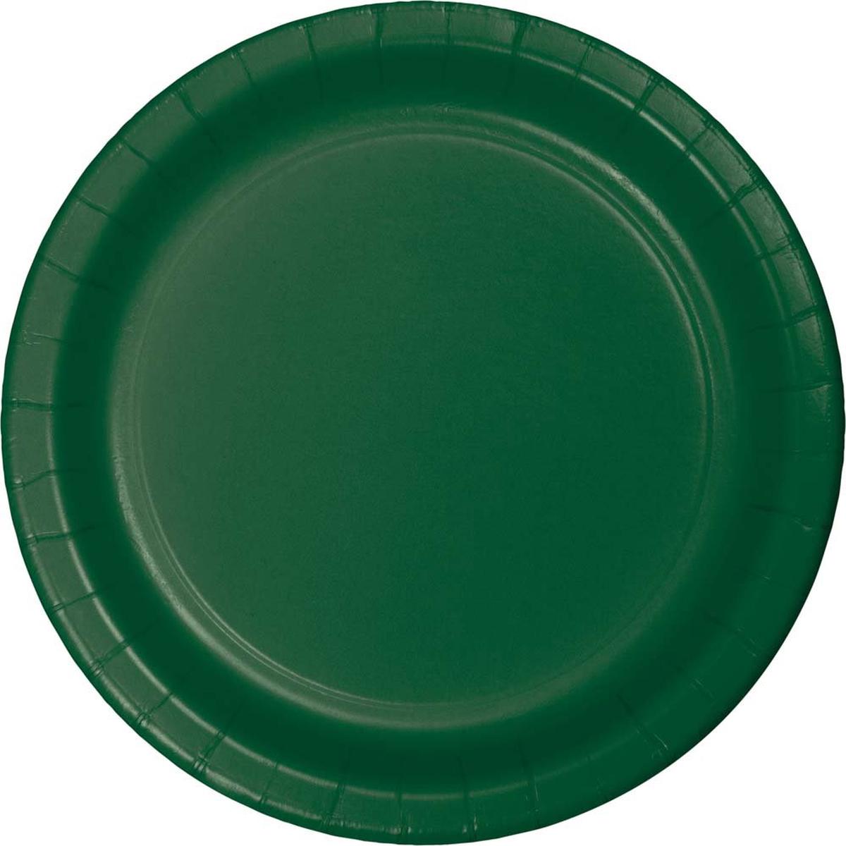 Hunter Green Paper Plates 10″ | 24ct