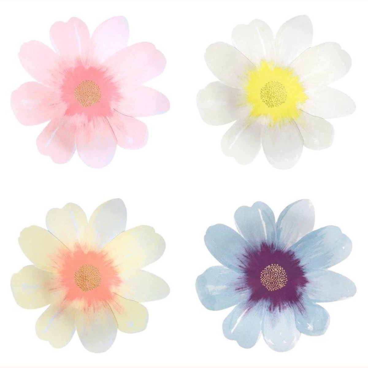 MERI MERI - Flower Large Paper Plates - Pack of 8