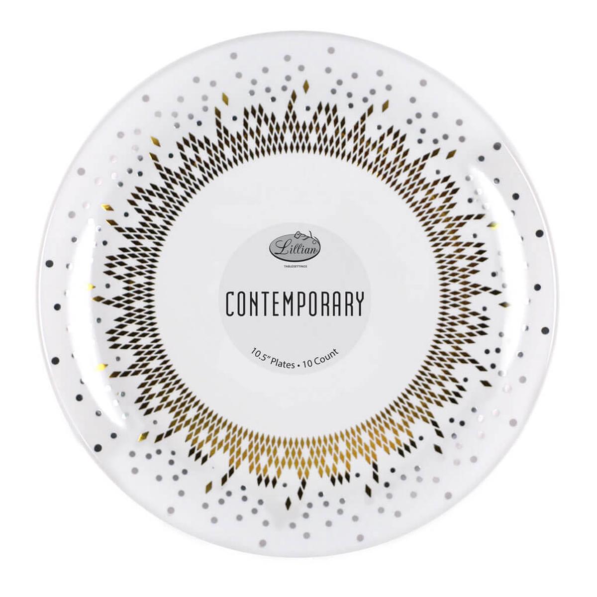 Shimmer Contemporary Plate 105in 10ct