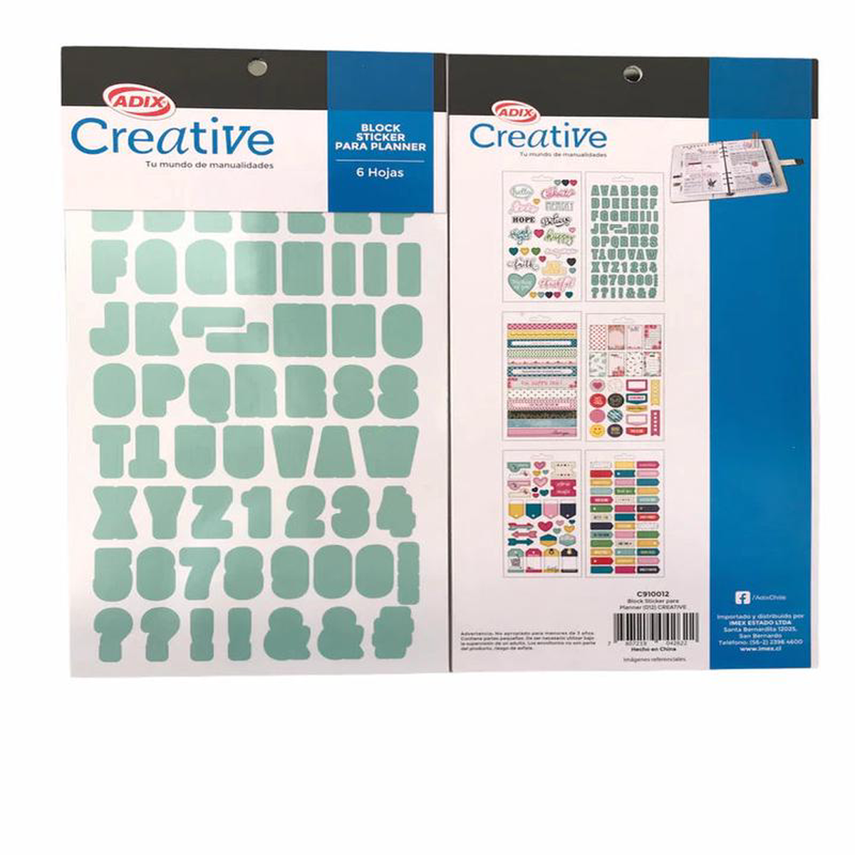 Sticker Planner 6 hojas