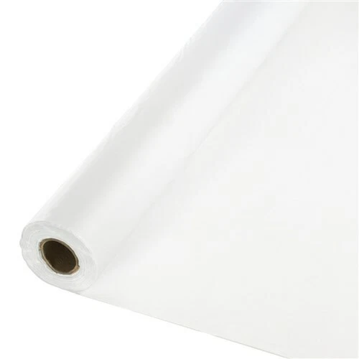 White Plastic Banquet 40″w x 100′ Tablecloth Roll Tableware Supplies Decorations