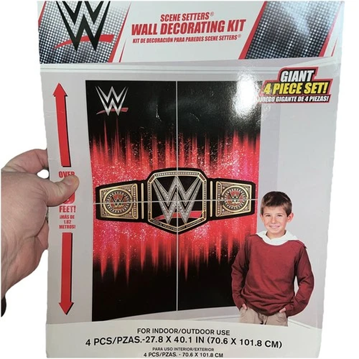 WWE Smash Wrestling Scene Setter Wall Decoration  Boys Birthday Party Supplies