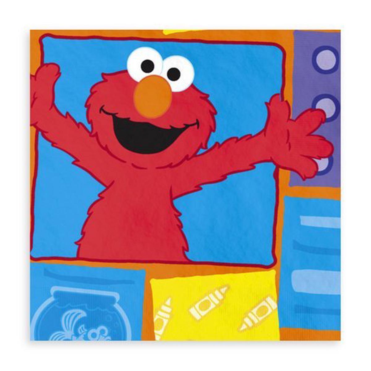5″ Beverage Napkins – Elmo Loves You (16ct) – Amscan