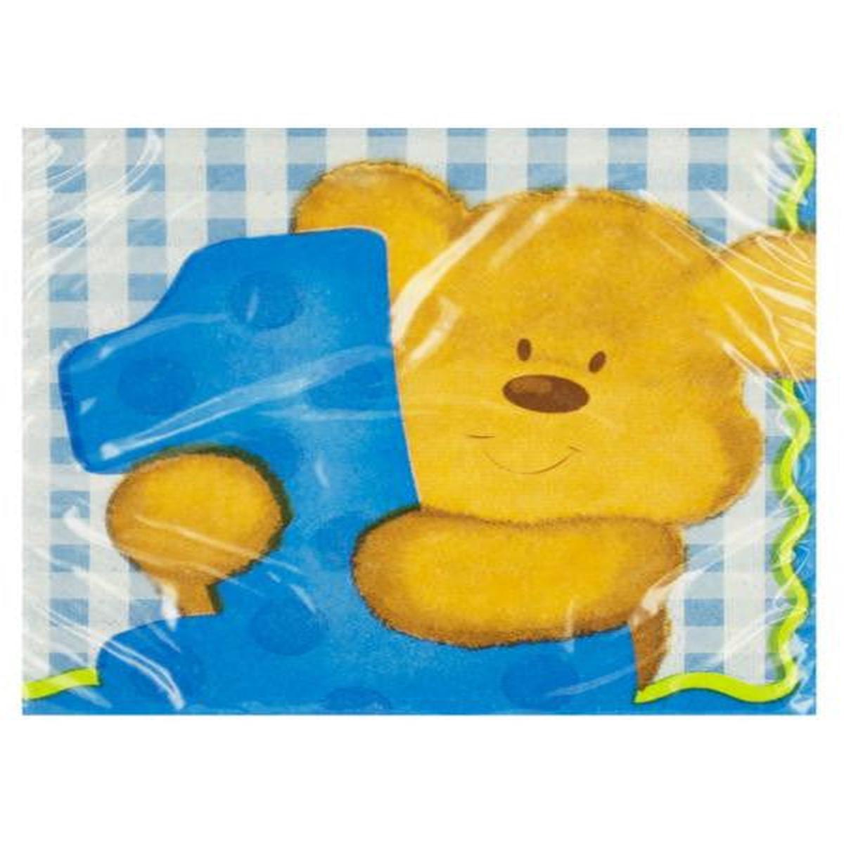 Boy’s First Birthday Blue Beverage Napkins (Available in a pack of 24)