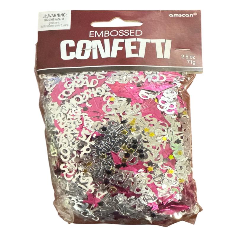 Confetti – Congrats Grad Burgundy (2.5oz) – Amscan
