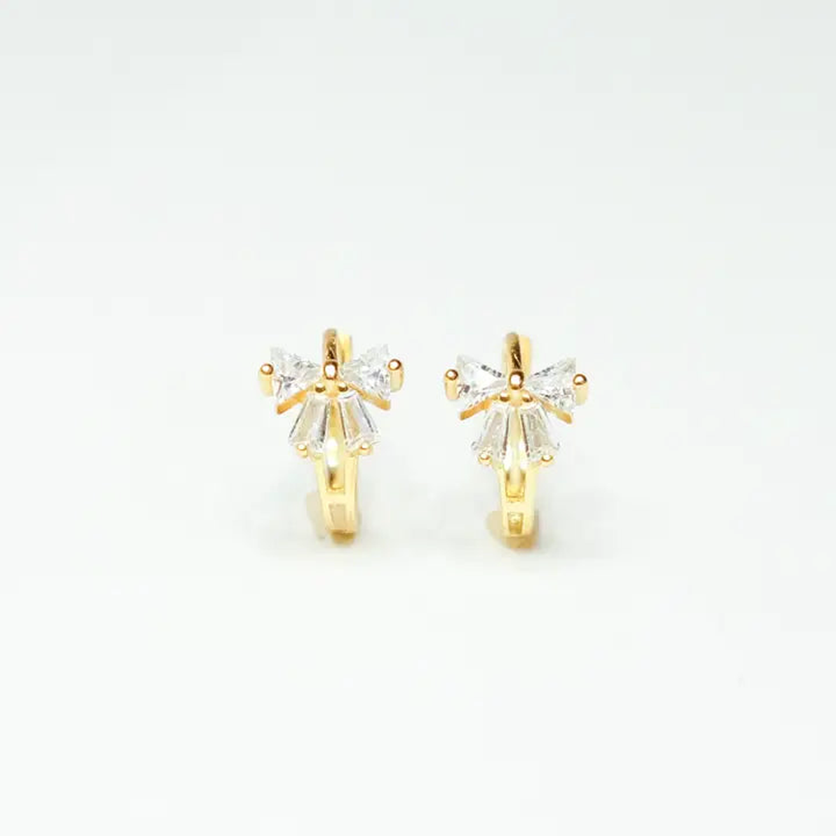 Coquette Bow Huggie Earrings