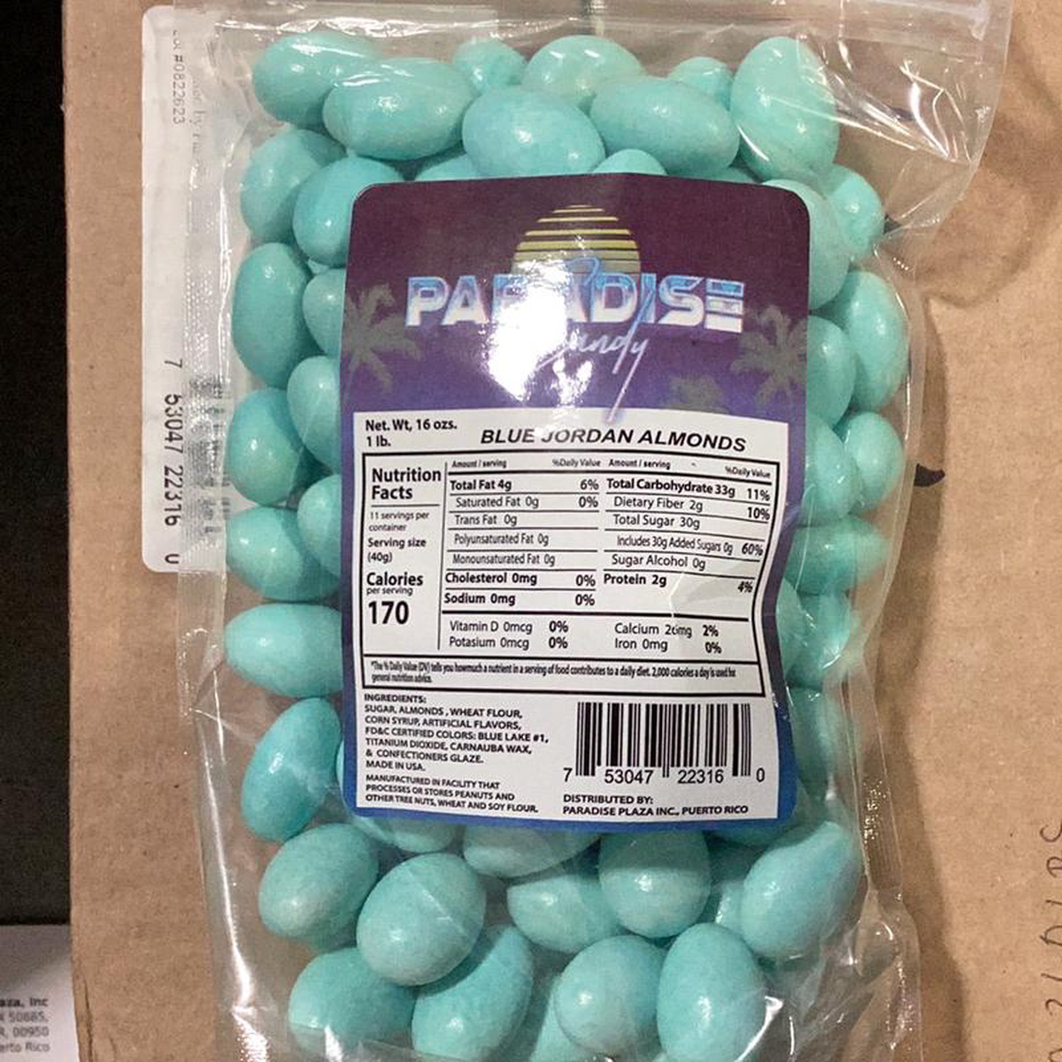 Jordan Almonds Paste Blue (10LB)