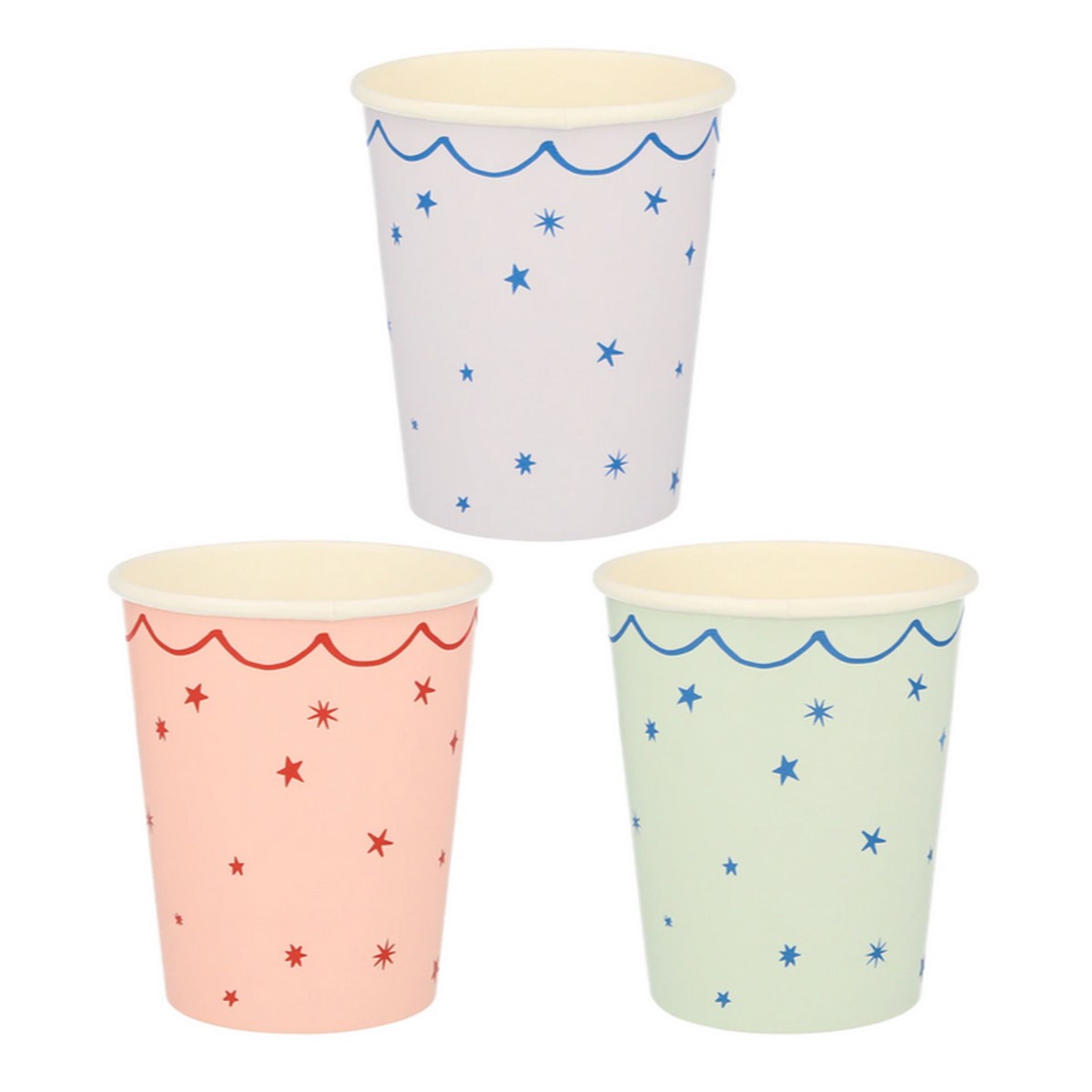 Star Pattern Cups (8pk)
