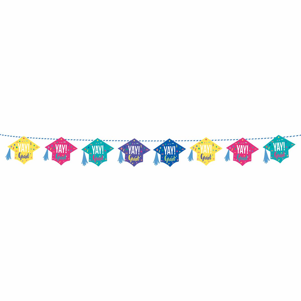 YAY! Graduation Hats Banner