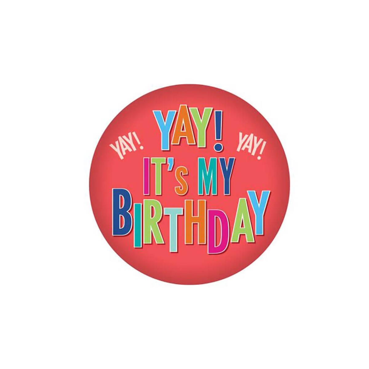 Yay Its My Birthday Button