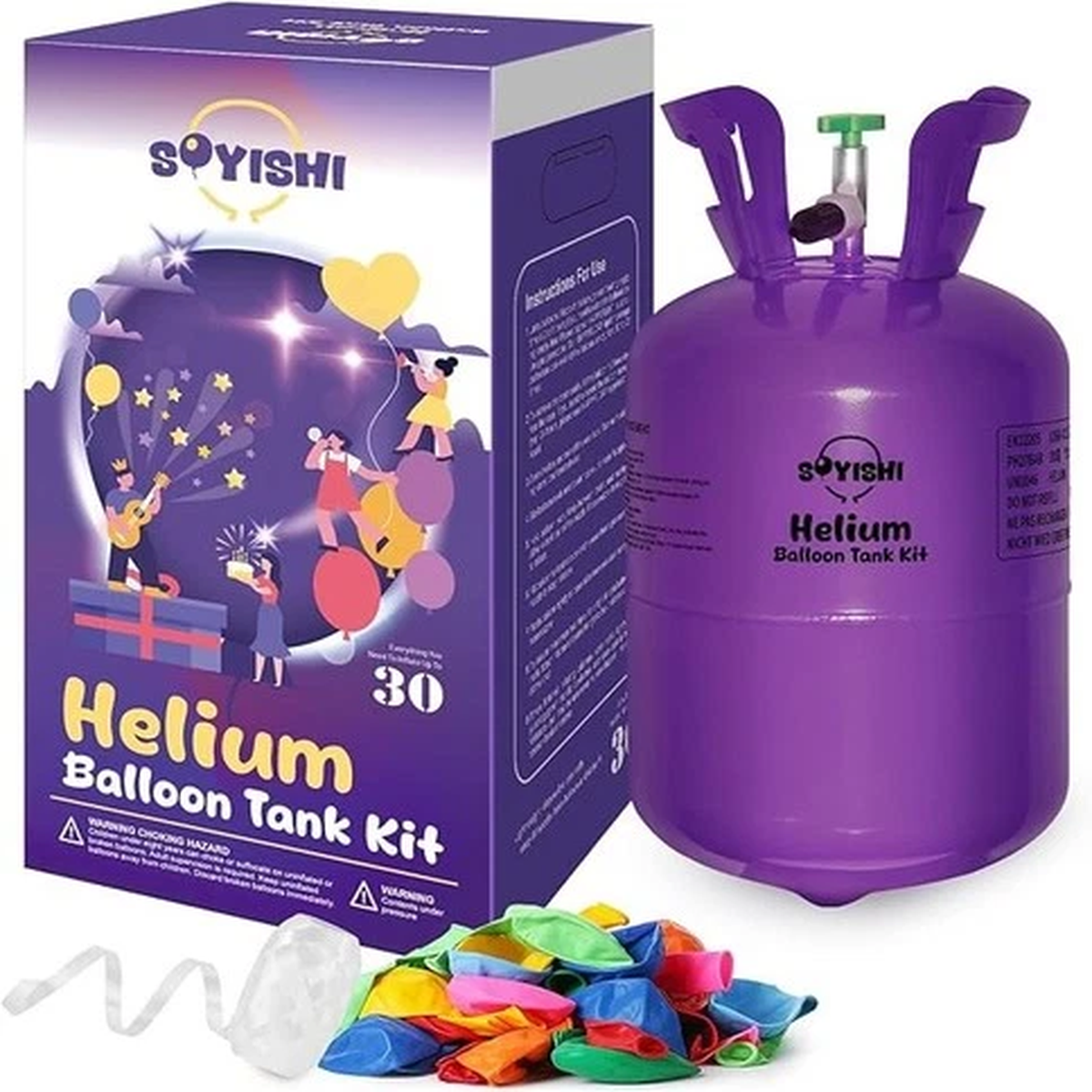 7L Helium Tank for Balloons at Home Helium Balloon Pump Kit