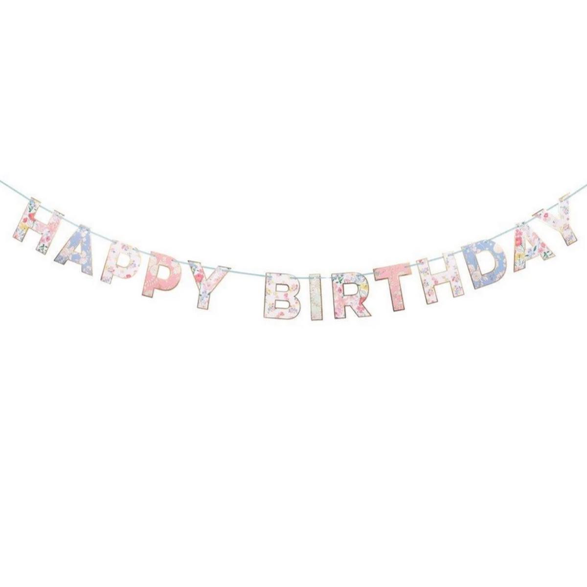 English Garden Birthday Garland