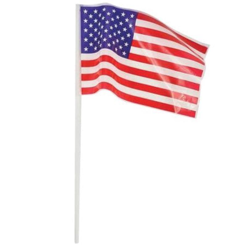 Plastic Flag with Stick – USA