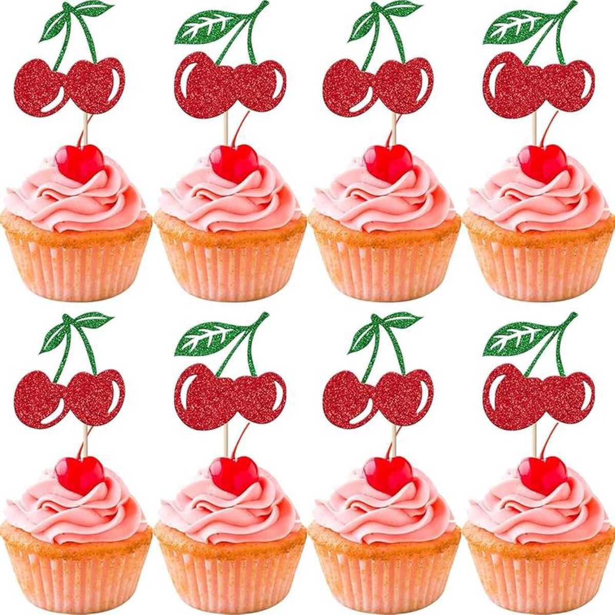Cherry Cupcake Toppers (x24u)
