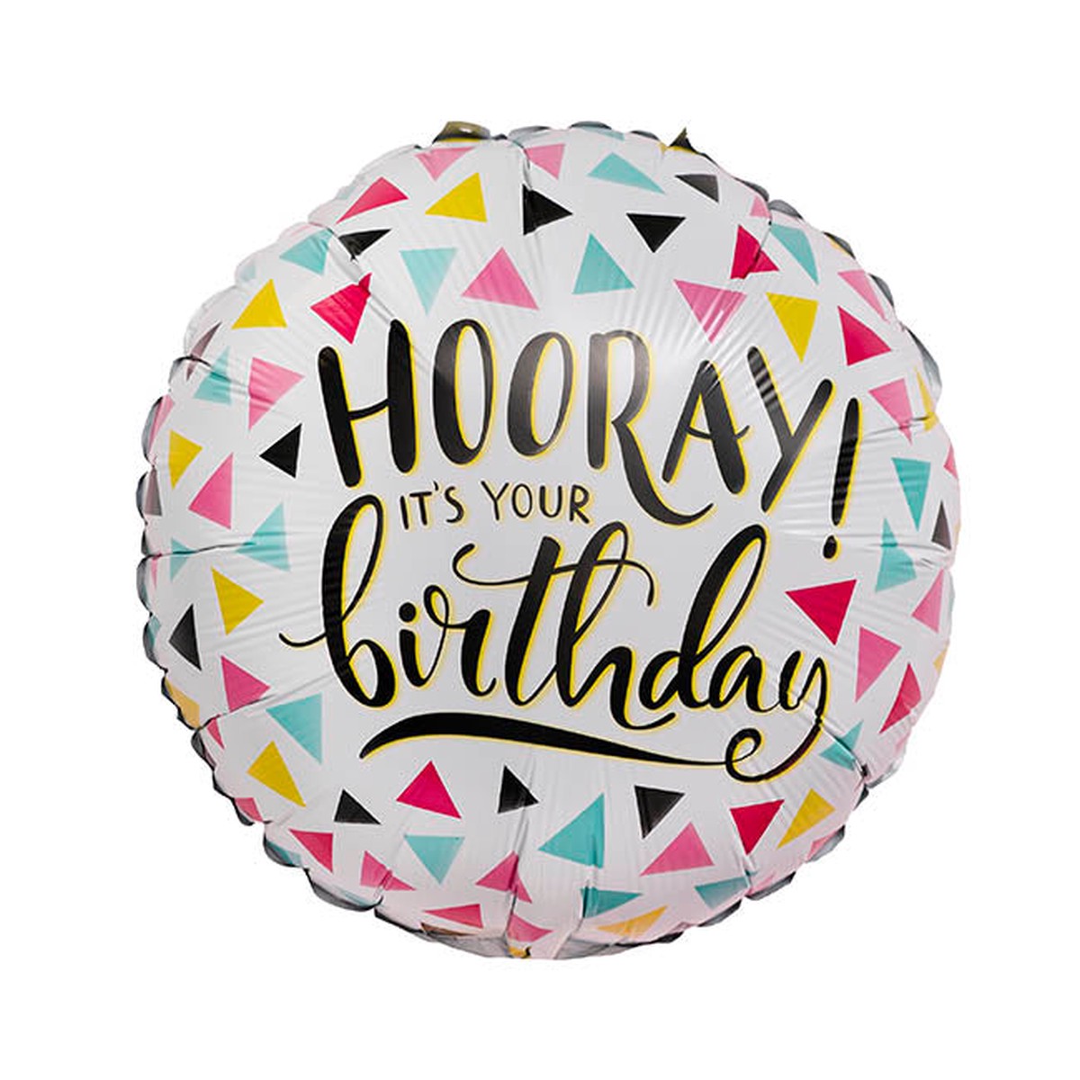 Foil Balloon 18″ Hooray! It’s Your Birthday White (45cmD)