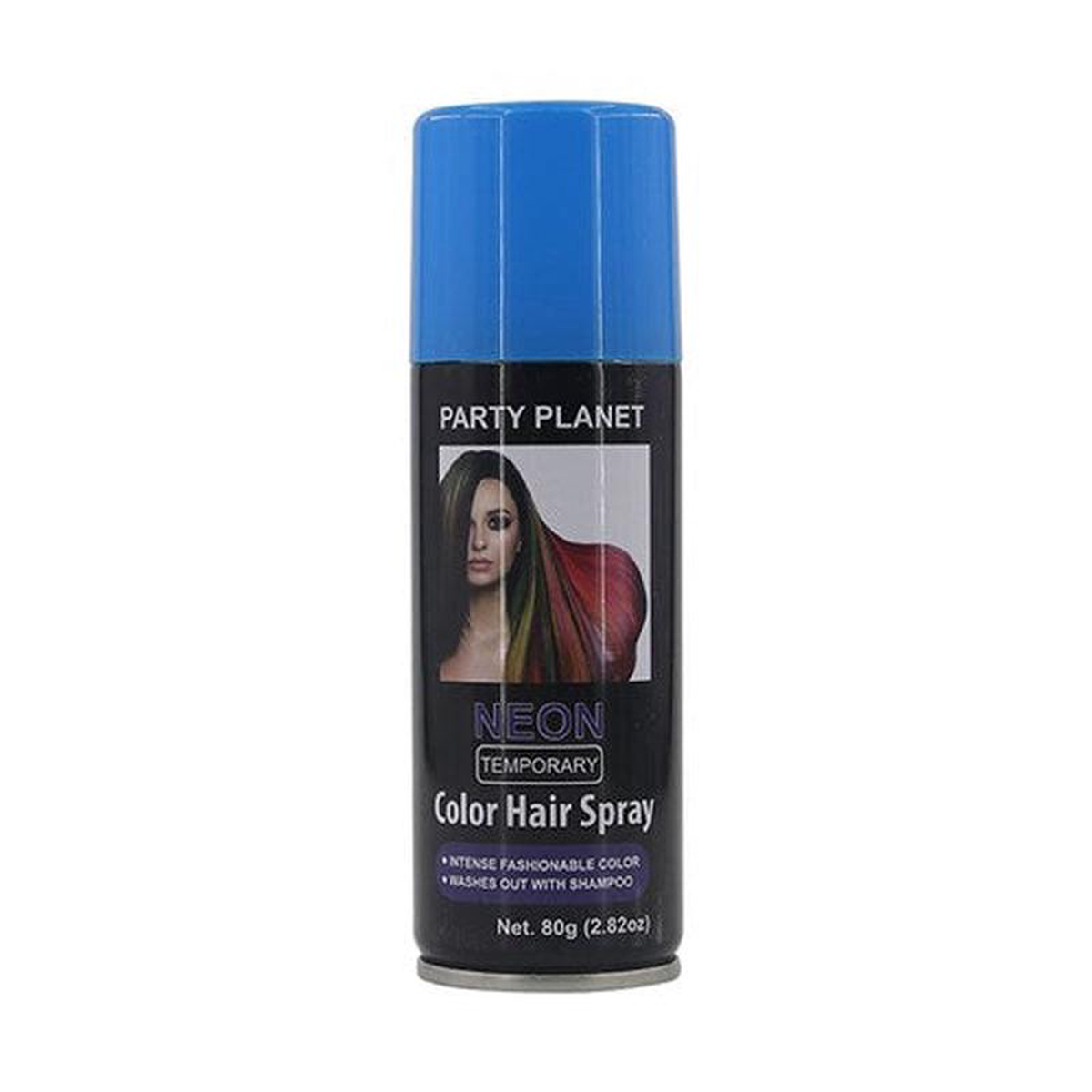 HAIR SPRAY COLOURED NEON BLUE