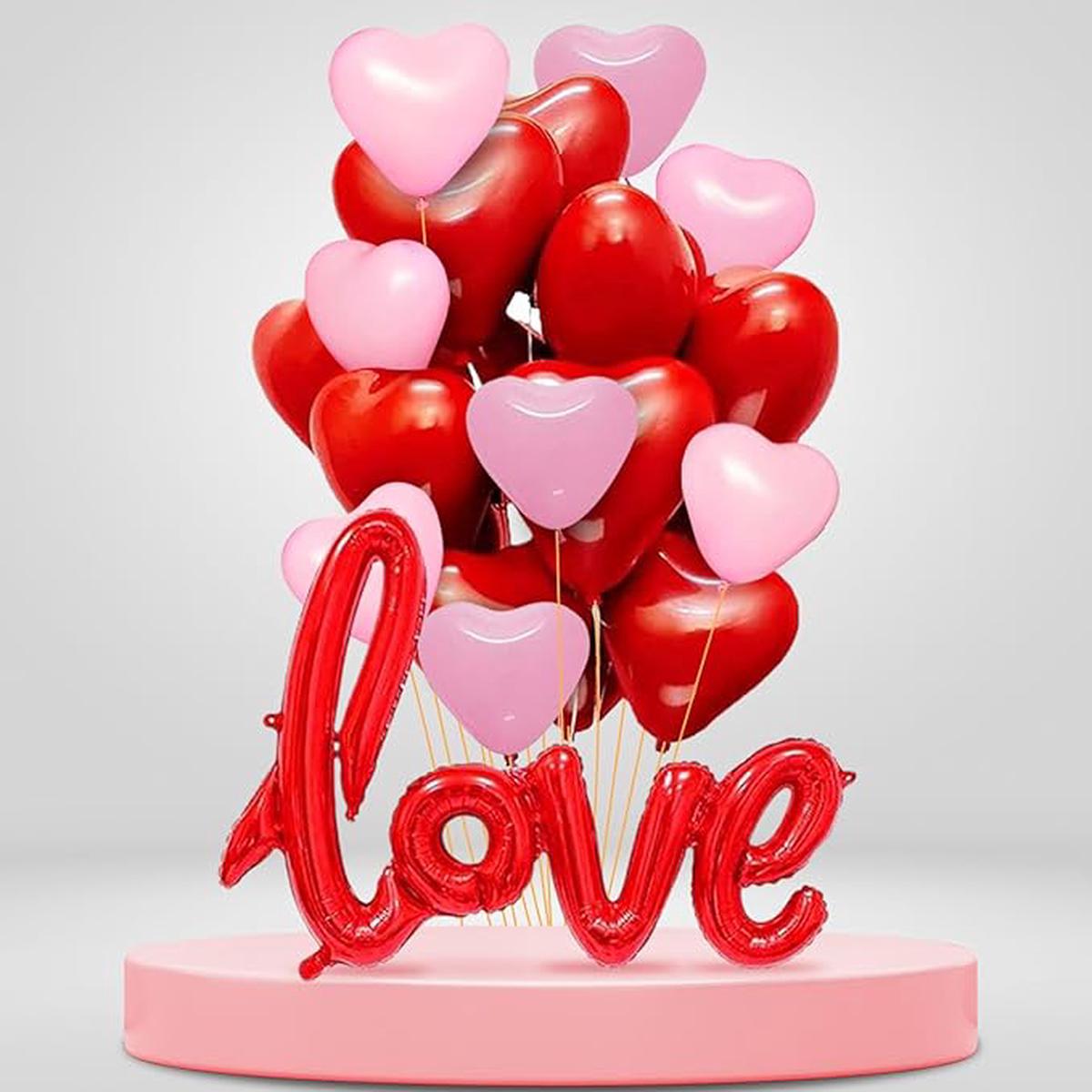 Heart Shape Balloons – Pack of 31 Pcs