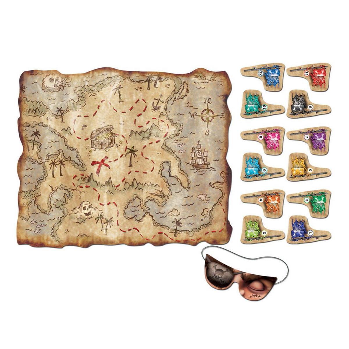 Pirate Treasure Map Party Game 17.5″ x 19.5″ | 1 ct