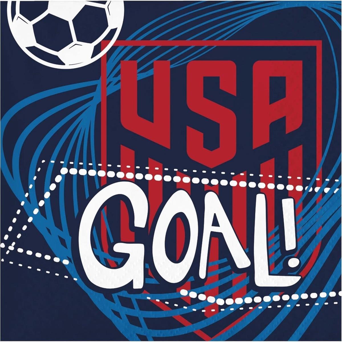 USA Men’s Soccer World Cup 2026 Beverage Napkins | 16ct