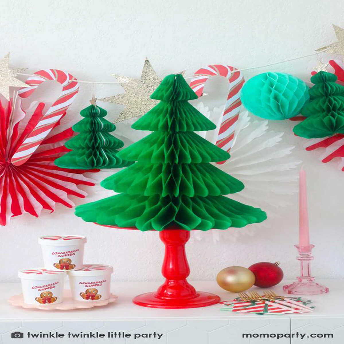 Xmas Tree Honeycomb Decoration