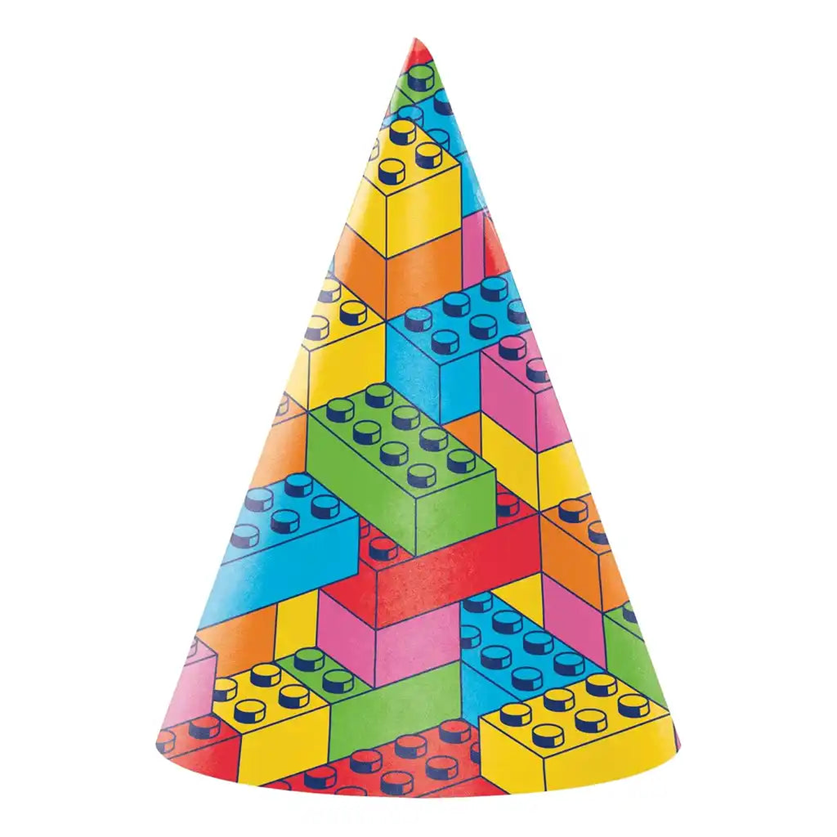 Block Bash Paper Hats 8ct