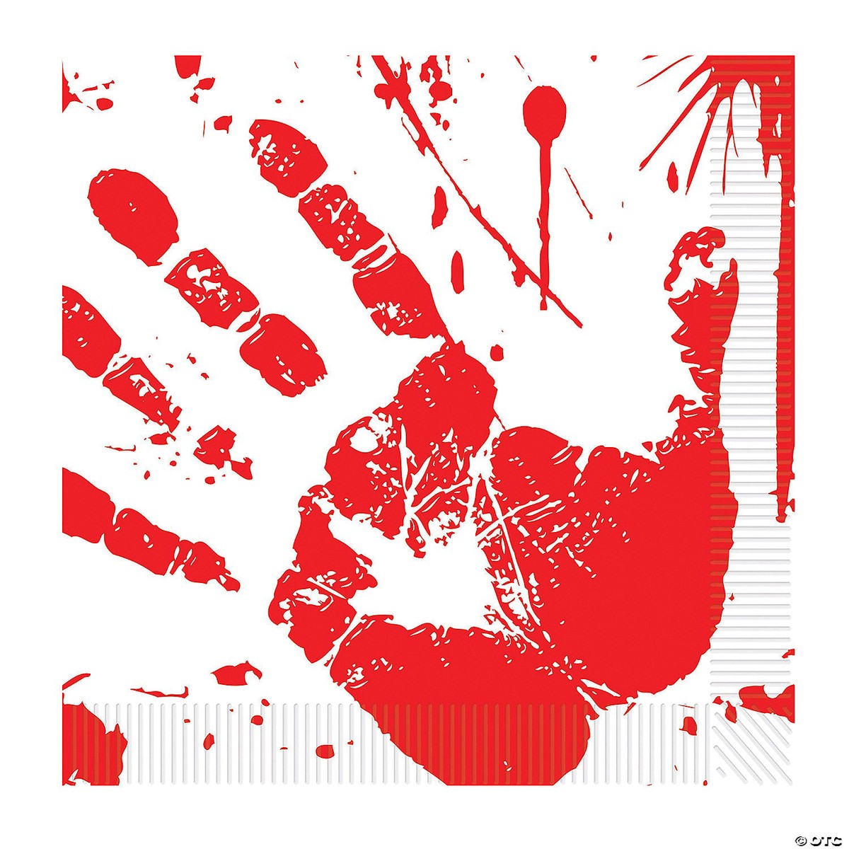 Bloody Handprint Napkins