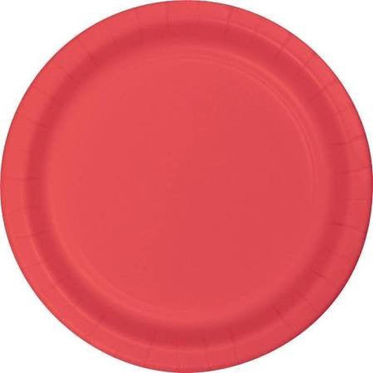 Coral Paper Dinner Plates 10” | 24ct