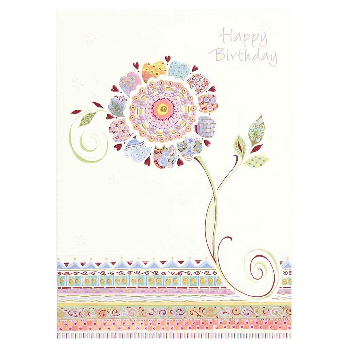 Ornate Flower Greeting Card