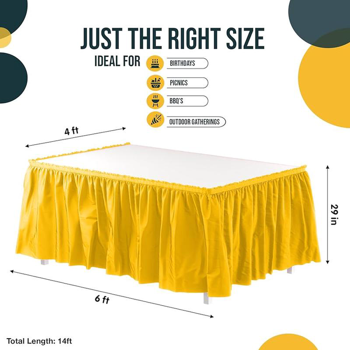 Plastic Skirt 2921514 Yellow