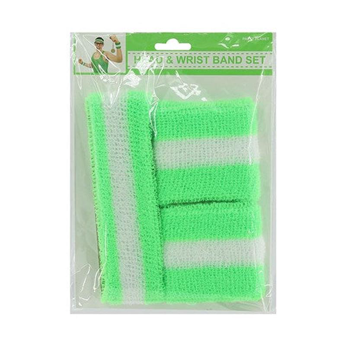 WRISTBAND 2PK 038 HEADBAND GREEN