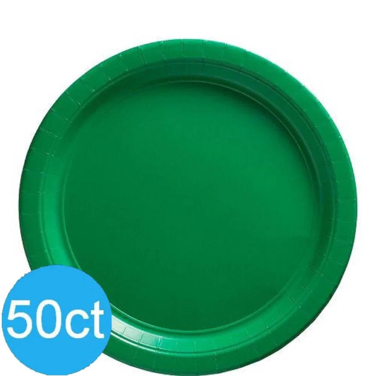 Festive Green Lunch Paper Plates 8.5″ | 50ct