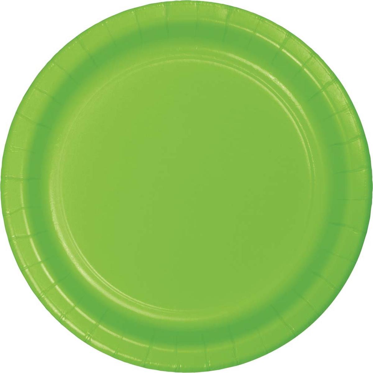 Fresh Lime Paper Plates 7″ | 24ct
