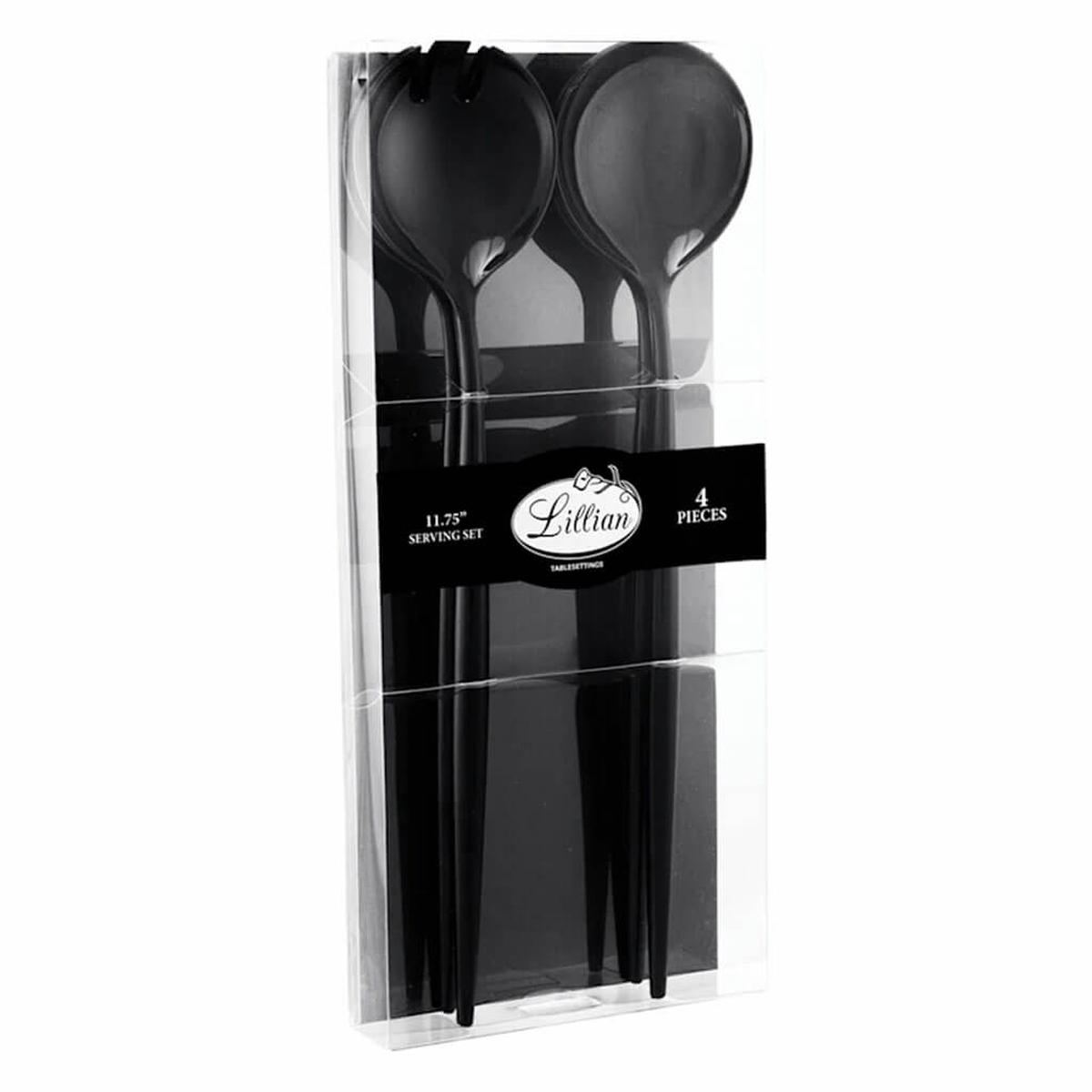 Black Serving Set 4ct