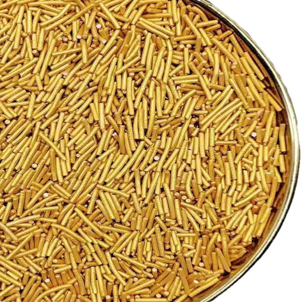 Sprinkle Jimmies Crisp Gold pqt 12oz