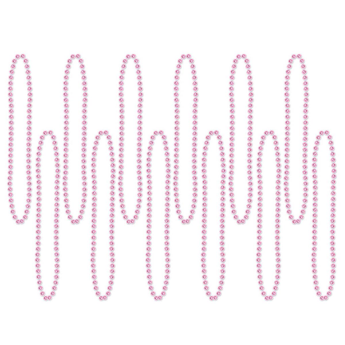 Party Beads Small Round Pink
