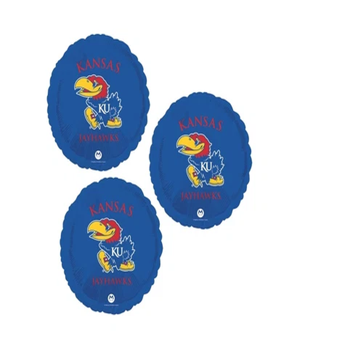 Set Of 3 University of Kansas JayHawks 18” Balloons Birthday Party Decorations