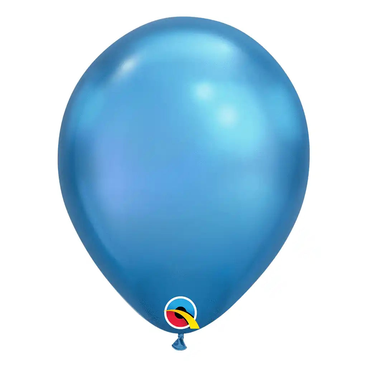 Chrome Blue Latex Balloon 11in