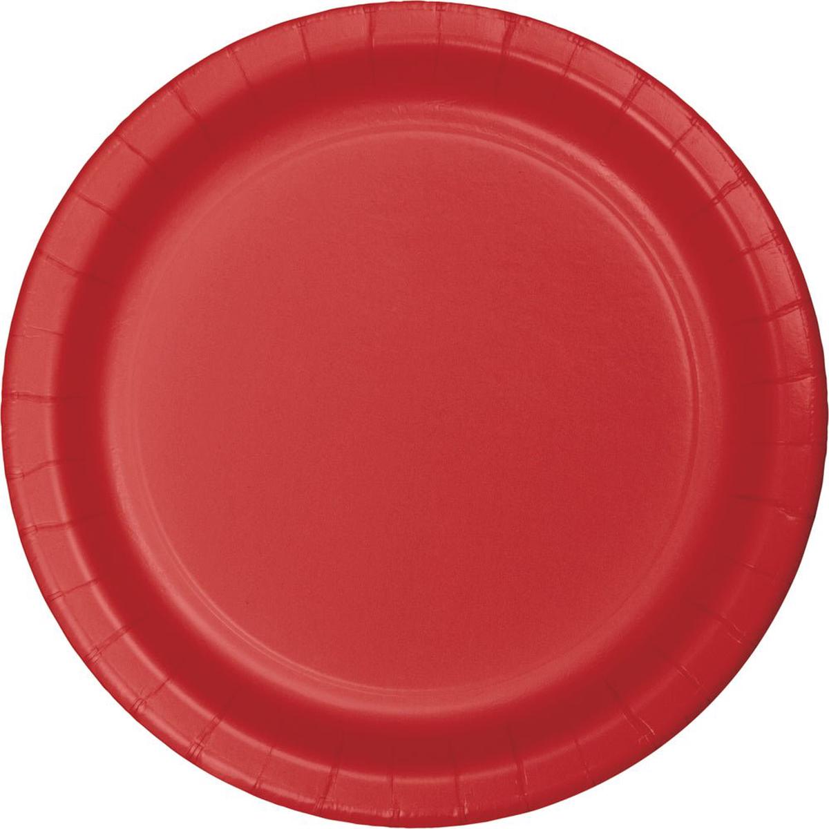 Classic Red Paper Plate 7″ | 24ct
