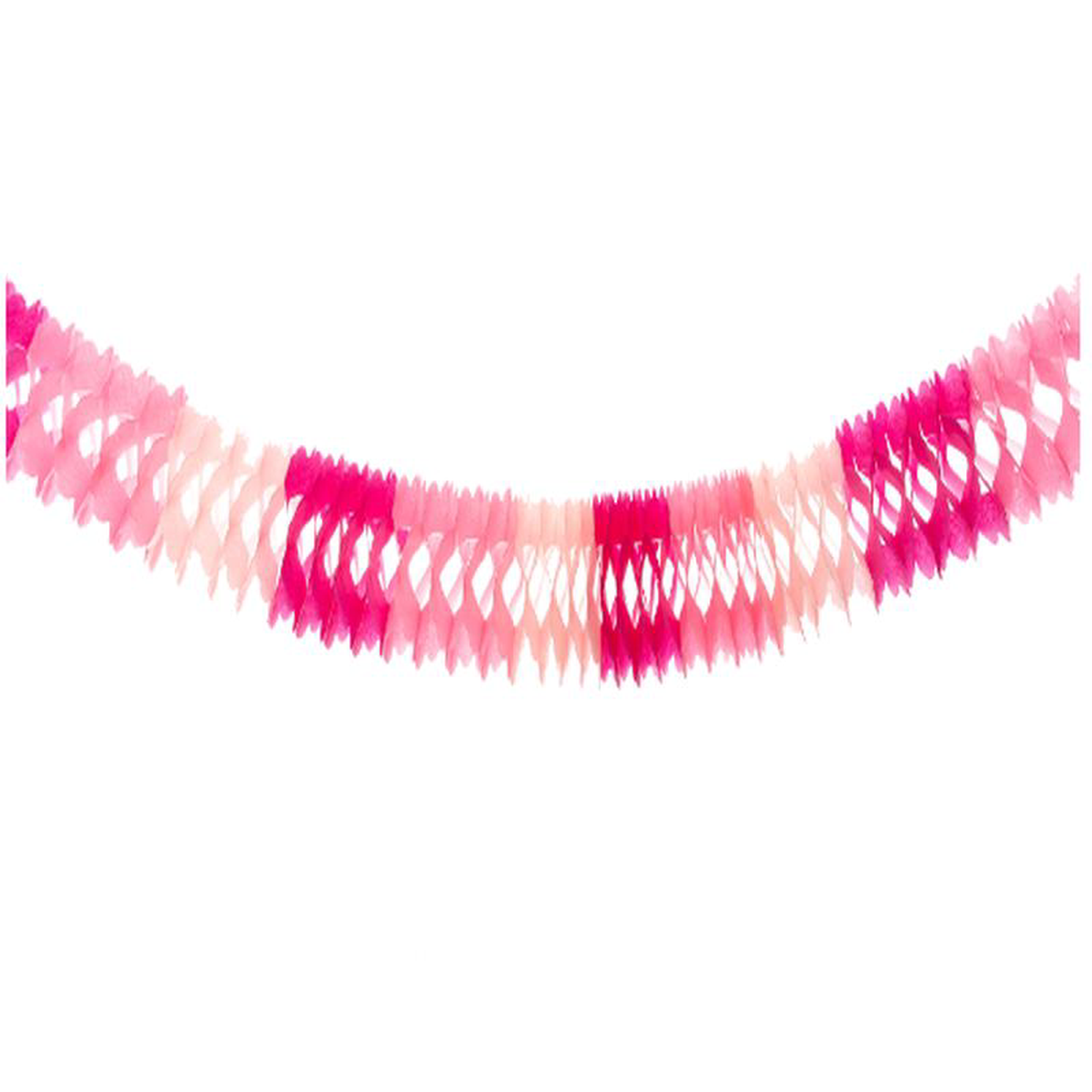 Clover Tissue Garland 12ft 8211 Pink