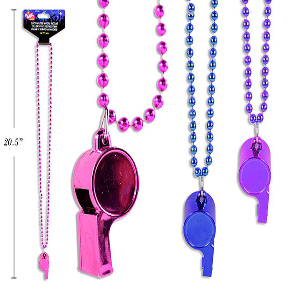 Collar de Cuentas con Silbato Electrochapado 8211 36 in