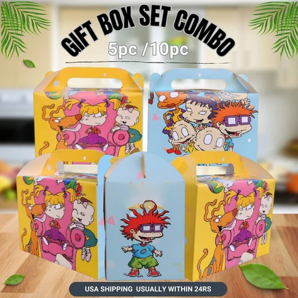 ROGRATS gift box birthday party supplies favor centerpiece decoration theme